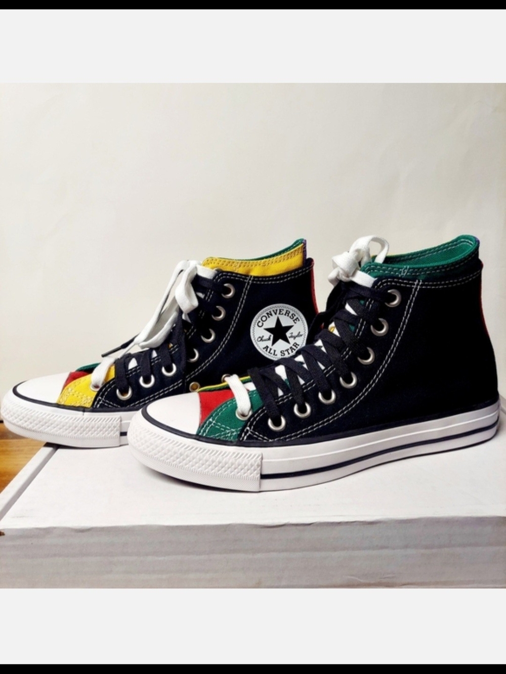 NEW Converse Chuck Taylor All Star Double Upper High, Black/Multi 167417F Unisex